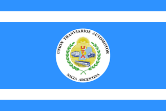 [Salta branch of the UTA labor union flag]